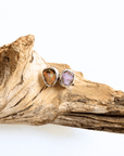 Boulder Opal Mixed Sparkle Silver Stud Earrings