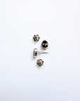 Boulder Opal Teardrop Silver Stud Earrings