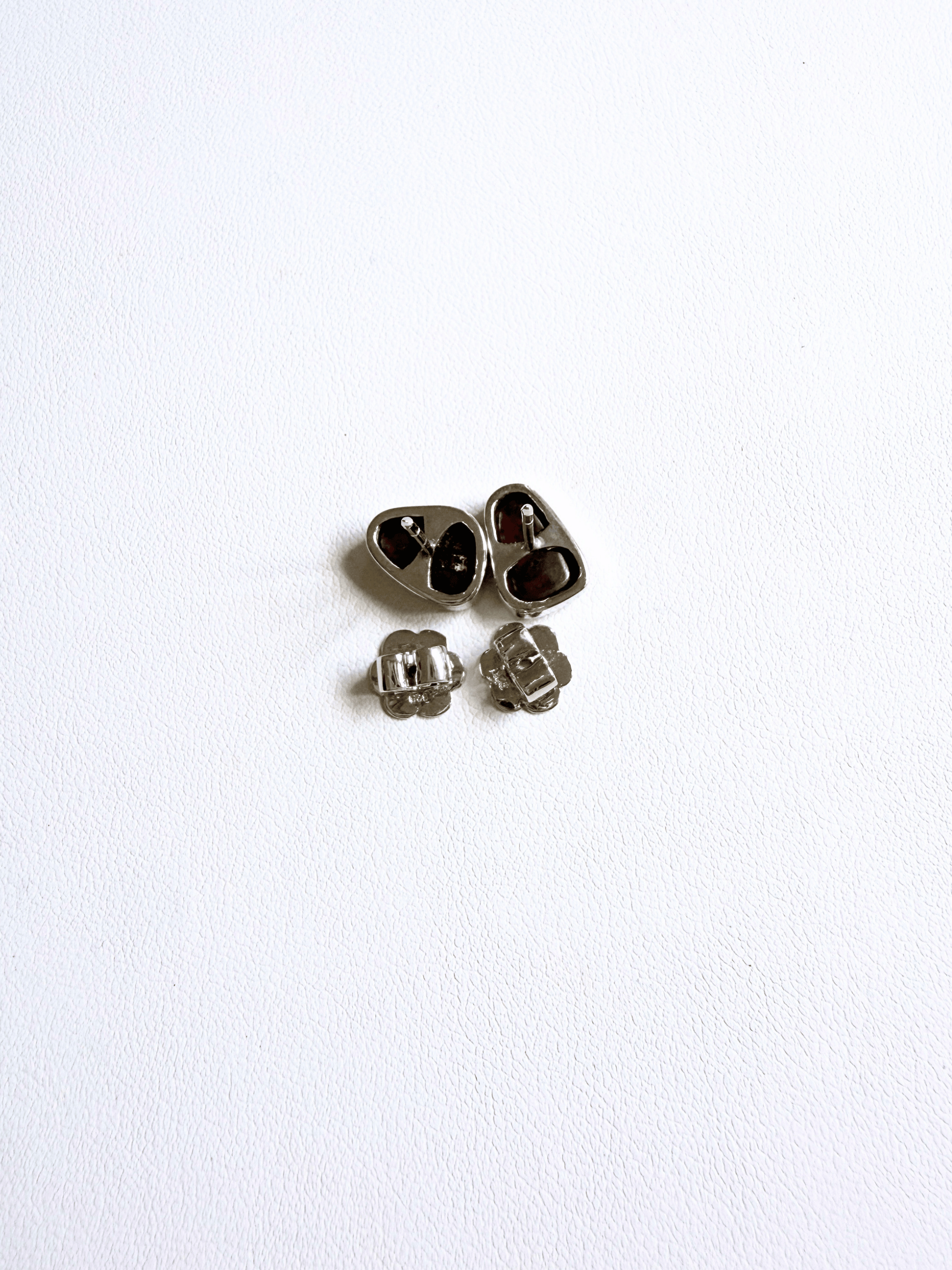 Boulder Opal Teardrop Sparkle Silver Stud Earrings