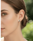 Boulder Opal Picture Silver Stud Earrings