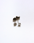 Boulder Opal Multi Sparkle Silver Stud Earrings