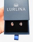 Boulder Opal Multi Sparkle Silver Stud Earrings