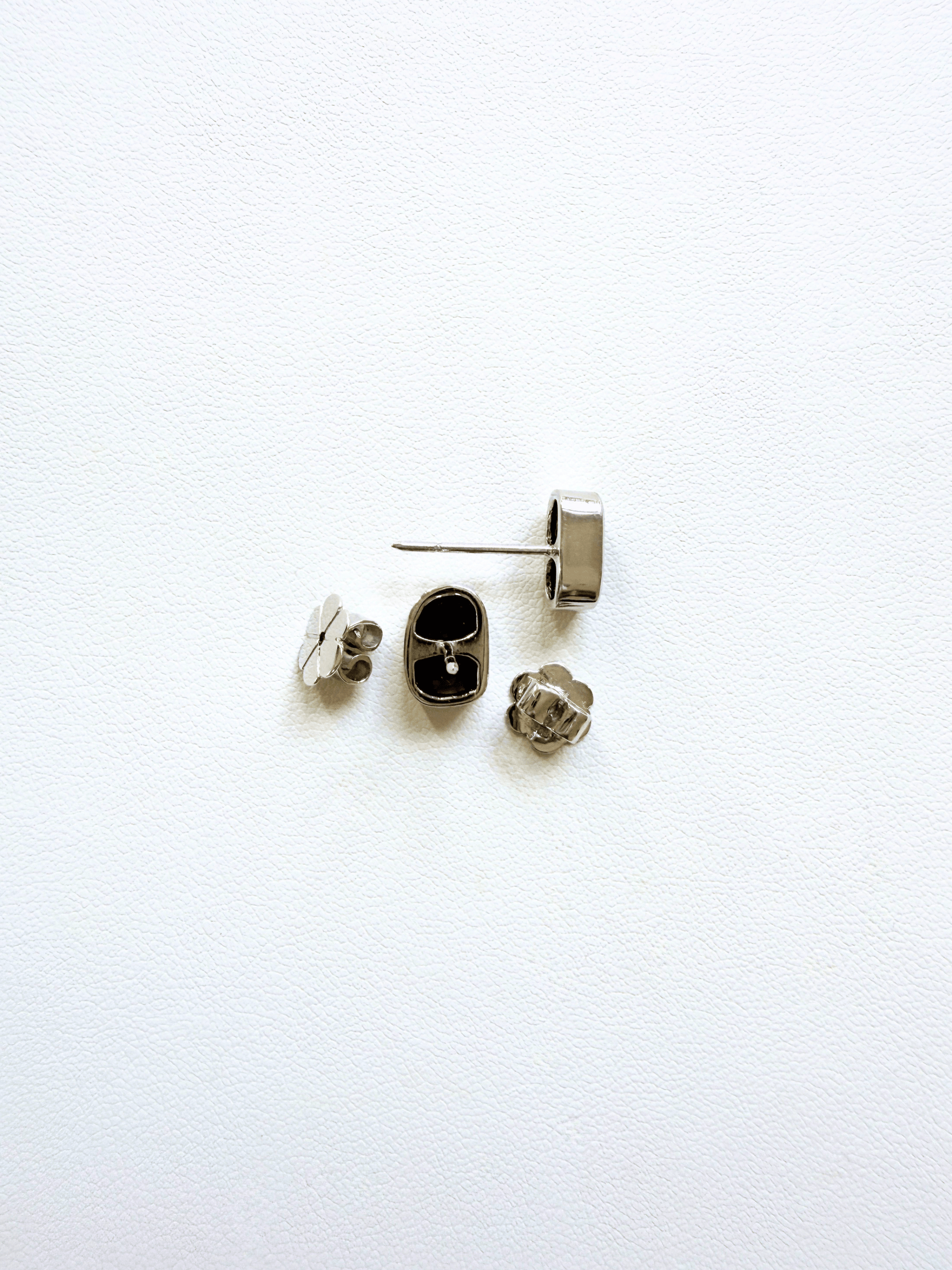 Boulder Opal Rectangle Silver Stud Earrings