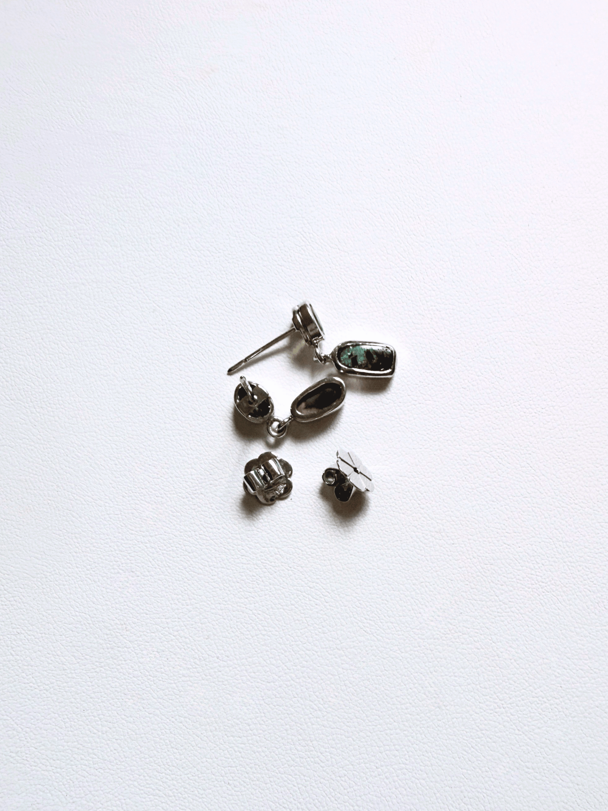 Boulder Opal and Peridot Silver Drop Earrings