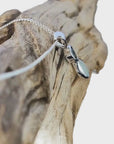 White Opal with Teal Queensland Sapphire Silver Pendant video