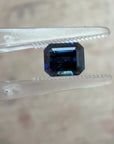 1.13ct Dark Blue Australian Sapphire Emerald-cut