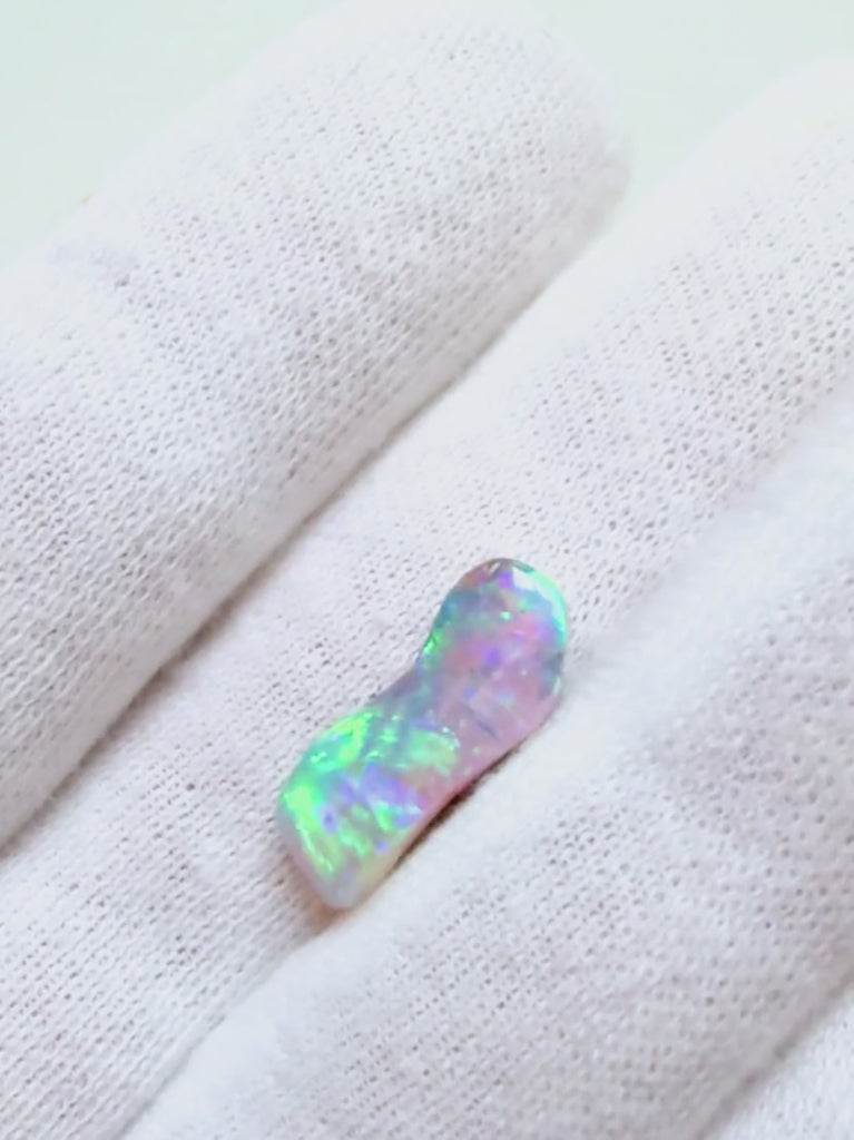 freeform blue purple green crystal pipe opal video
