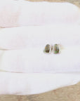 Boulder Opal Multi Sparkle Silver Stud Earrings