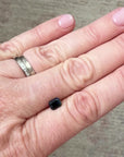 1.13ct Dark Blue Australian Sapphire Emerald-cut