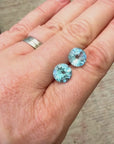 Sky Blue Topaz Pair | 8.9ct | Brilliant Cut | Earring Pair