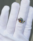 Boulder Opal Bold Colour Silver Ring