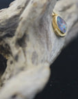 Boulder Red Opal 18K Gold Pendant video