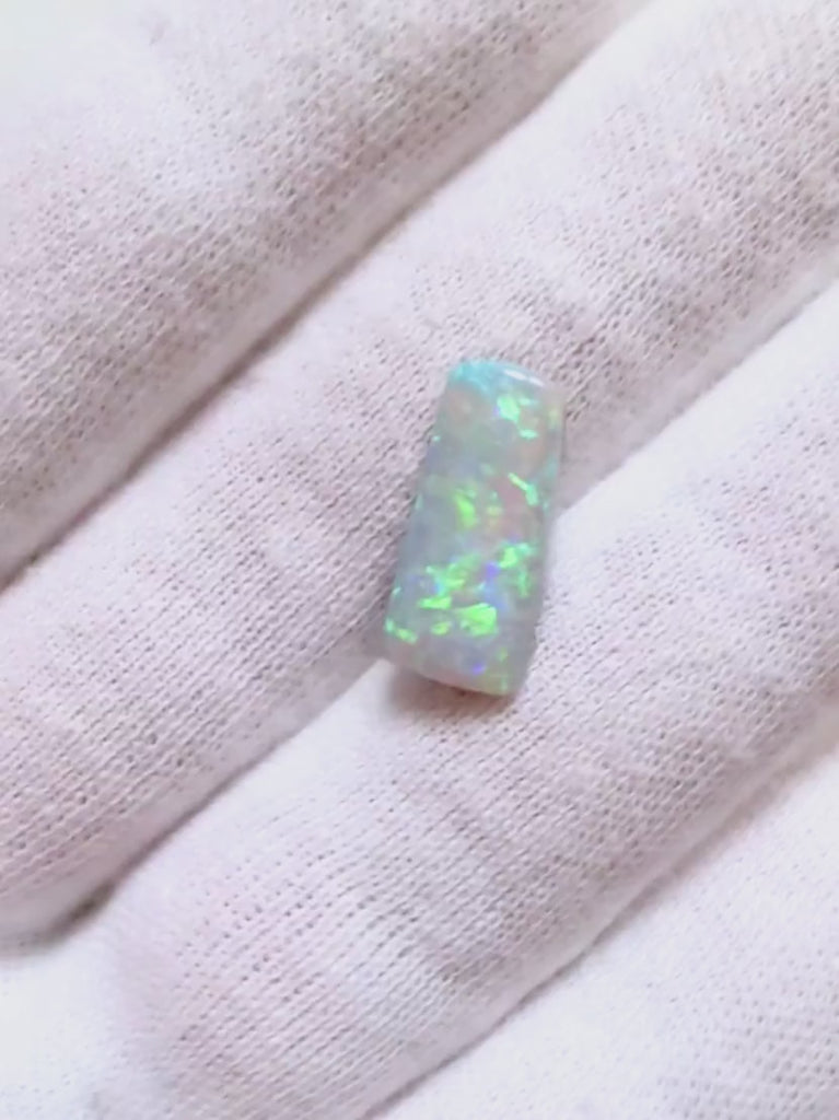 White Blue Green Crystal Pipe Opal Australian Video