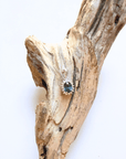 Sapphire Halo Silver Pendant