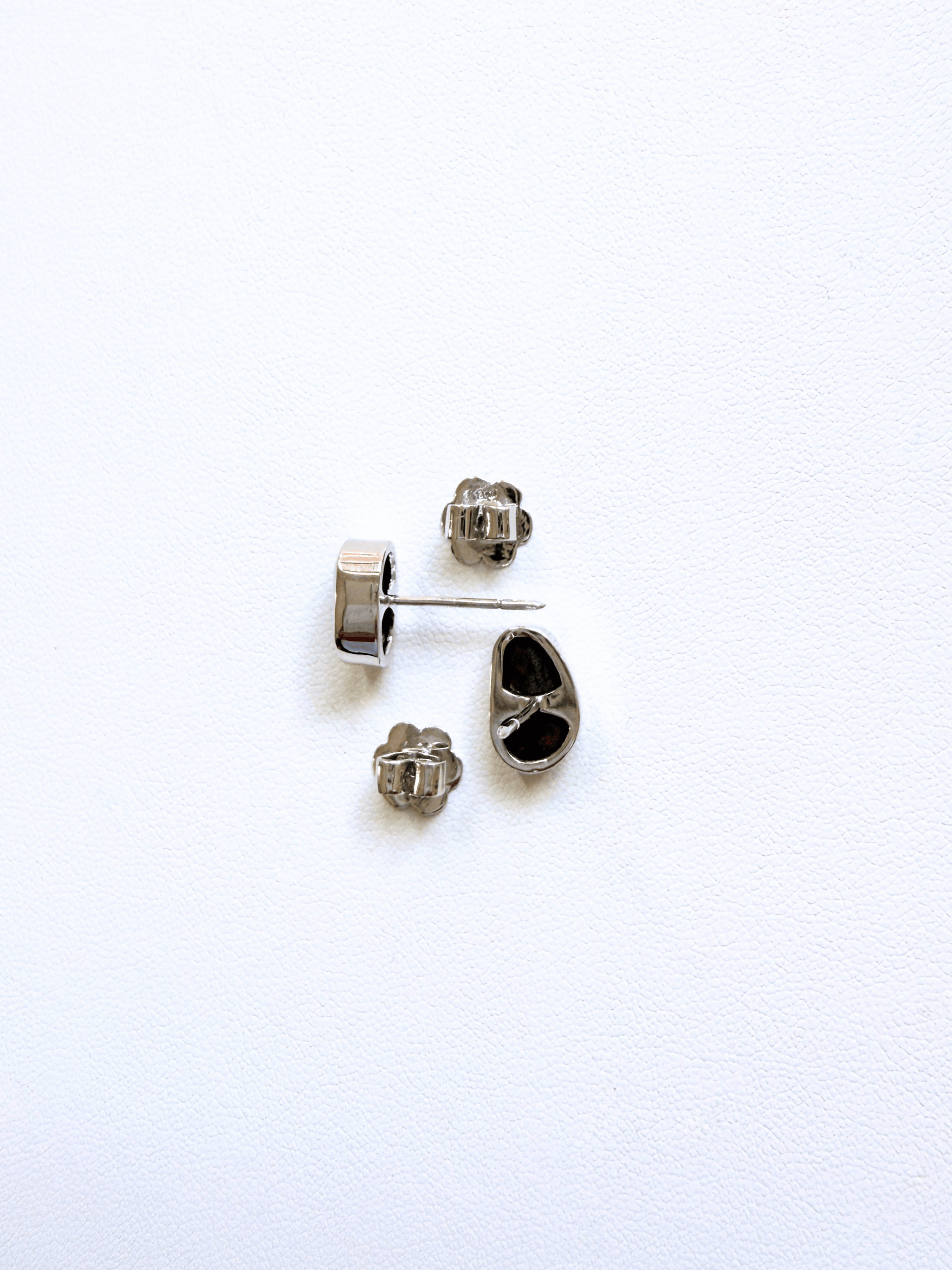 Boulder Opal Green Sparkle Silver Stud Earrings