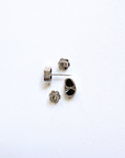 Boulder Opal Green Sparkle Silver Stud Earrings