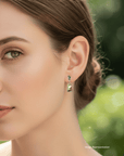 Boulder Opal and Australian Blue Sapphire Drop Silver Earrings