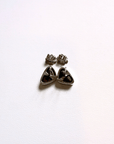Boulder Opal Triangle Silver Stud Earrings